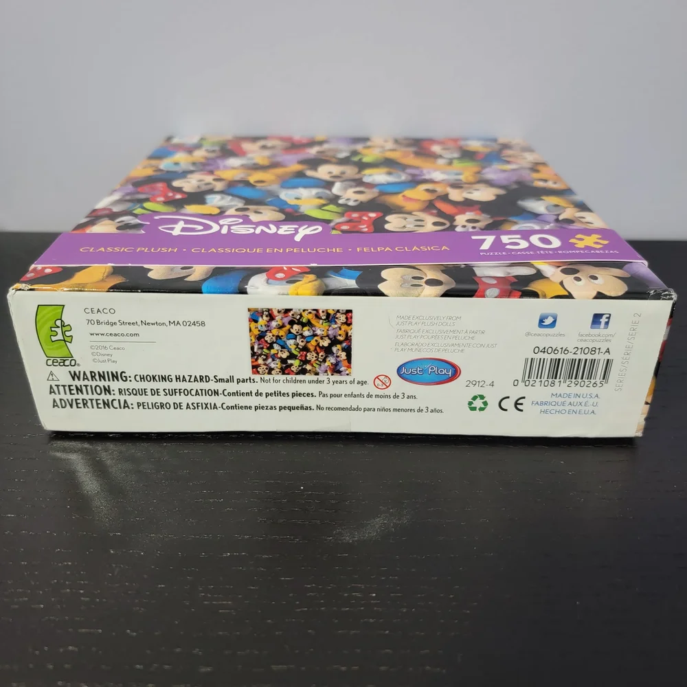 Disney Collection Classic Plush Jigsaw Puzzle 750 Pieces